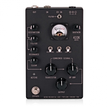 Retro Mechanical Labs 432k Distortion Box Rev2 VU Meter