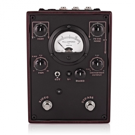 Retro Mechanical Labs EFC Retro Distortion Wood Box Vintage Meter