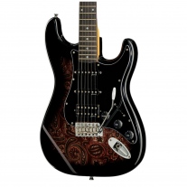 Harley Benton ST-70 Black Paisley