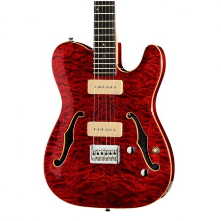 Электрогитара Harley Benton TE-90QM Trans Red