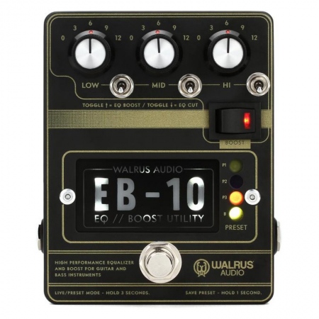 Walrus Audio EB-10 Preamp/EQ/Boost Walrus Audio EB-10 Preamp/EQ/Boost